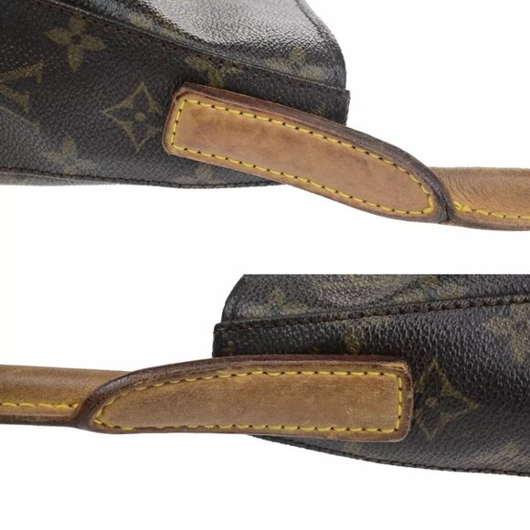 LOUIS VUITTON Logo Looping GM Shoulder Bag Monogram Leather Brown M51145 62HC011 - Picture 11 of 16
